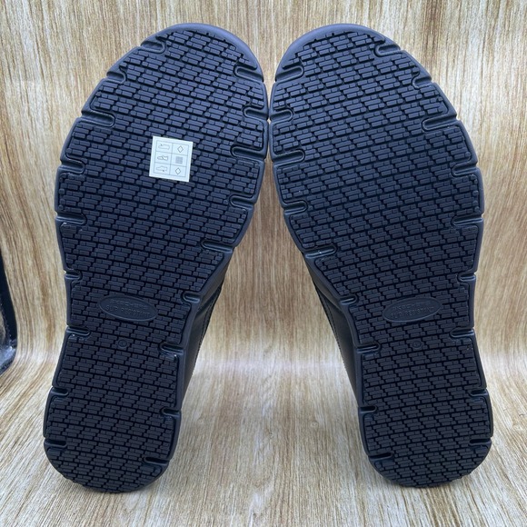 Skechers Slip Resistant Men's Size 14 Wide Fit Memory Foam Work Shoes Black NEW - Picture 8 of 10